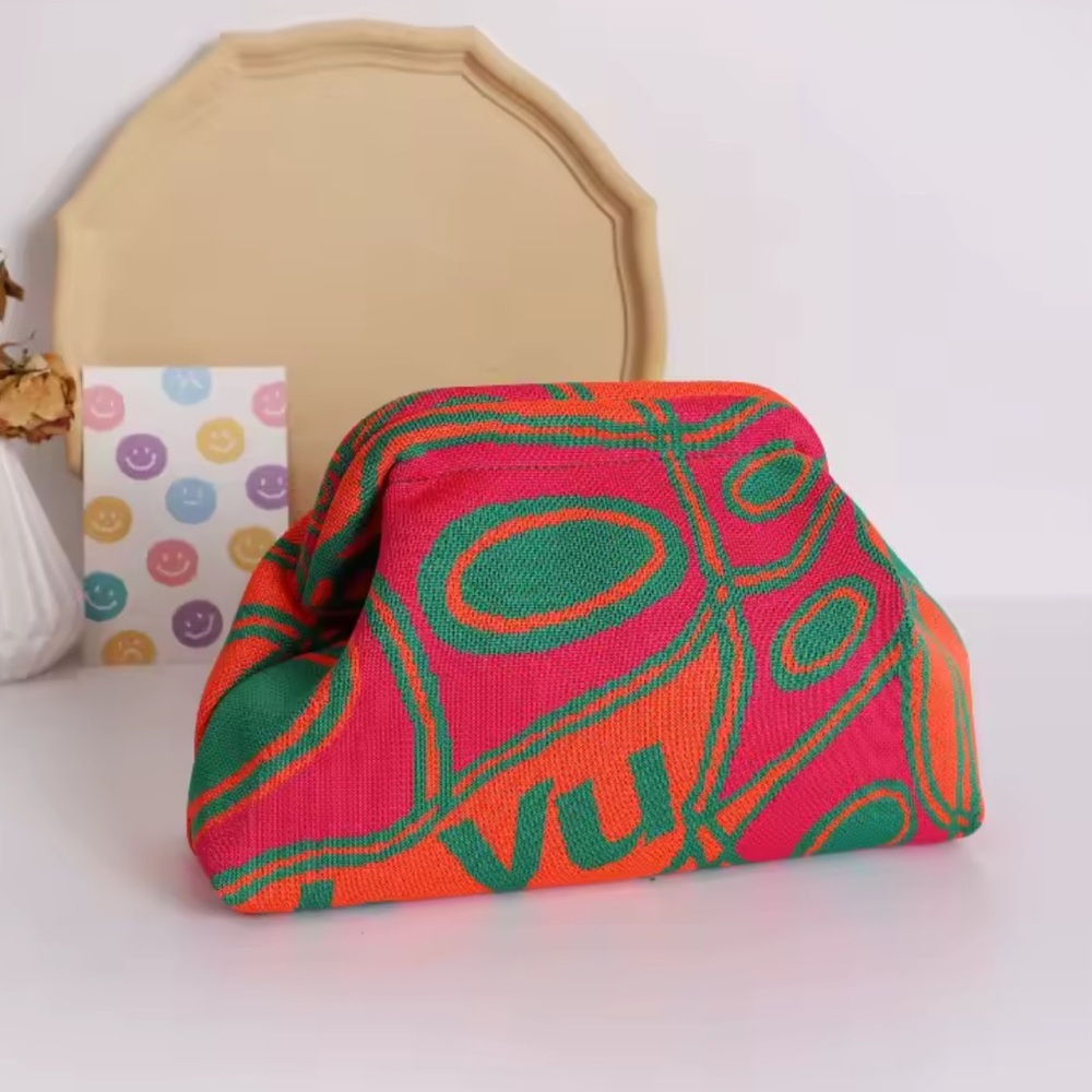Colorful Patterned Clutch